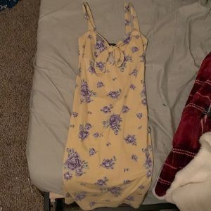Soft yellow flower dress